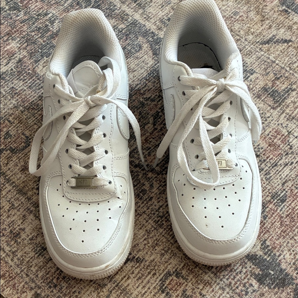 Nike White Lace-Up Sneakers